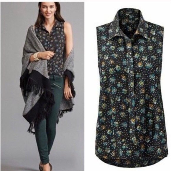 CAbi-Whimsy-Sleeveless-Blouse-Style-3440 S - Picture 1 of 3